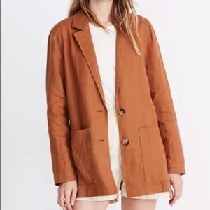 Madewell Linen Dorset Blazer sz L